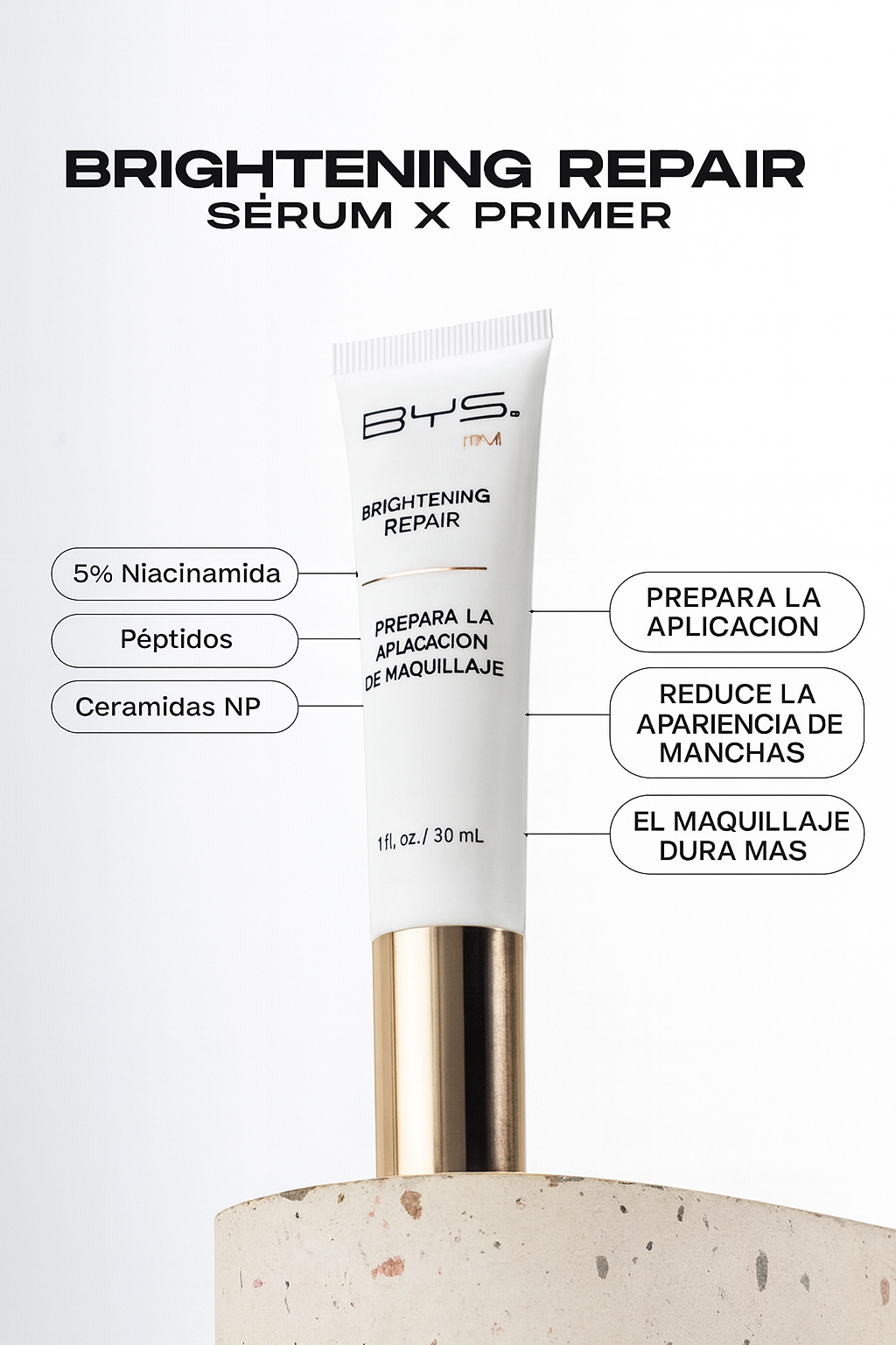 BYS Hybrid Hero Suero Reparador Iluminador + Primer