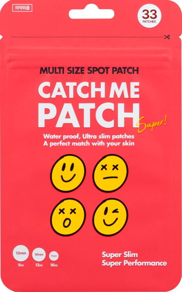 Parches Antiacné Invisibles Ultradelgados Catch Me Patch – 33 Piezas Multi-Tamaño