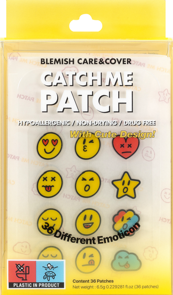 Parches Antiacné Diseño Emoticon Catch Me Patch – 36 Piezas