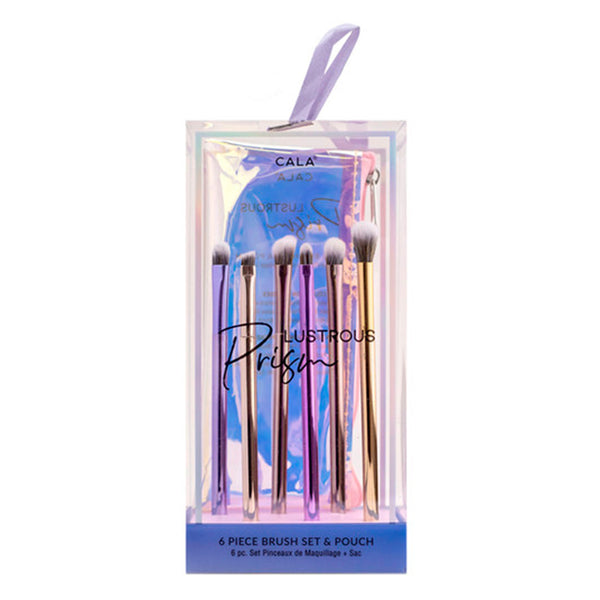 Set de Brochas con Cosmetiquera Lustrous Prism 6pcs