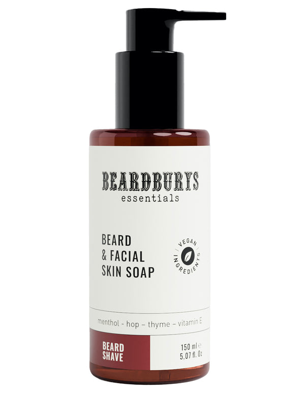 Beard & Facial Skin Soap - Limpiador de Barba y Rostro de Uso Diario