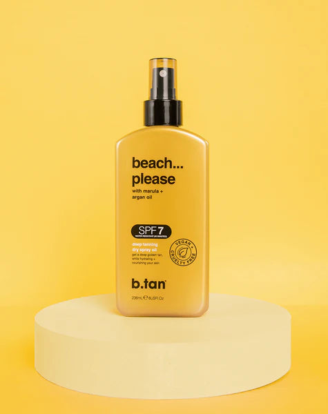 Beach Please… SPF7 – Aceite para Bronceado en Spray